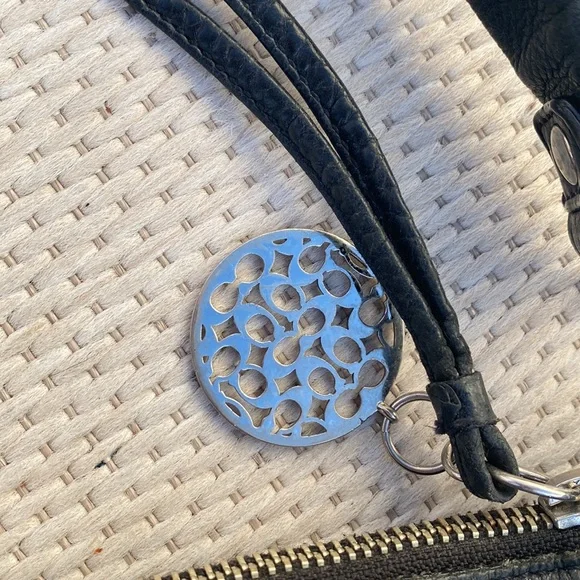 Coach Black Leather Hobo, Vintage - Picture 9 of 12